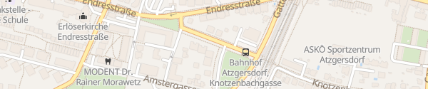 Karte City - Bahnhof Atzgersdorf Wien
