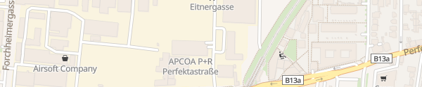 Karte P+R Perfektastraße Wien