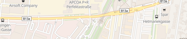 Karte City - U6 Perfektastraße Wien