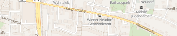 Karte Hauptstraße Wiener Neudorf