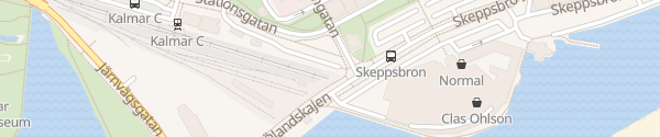 Karte Hauptbahnhof Kalmar