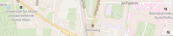 Karte APCOA Parking Zentrum Rennweg Wien