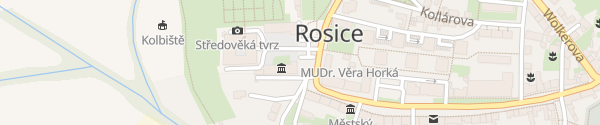 Karte Zámek Rosice Rosice
