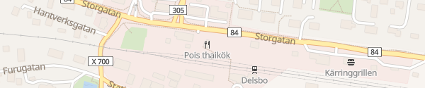 Karte Storgatan Delsbo