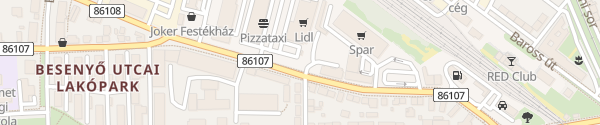 Karte Lidl Bánfalvi utca Sopron