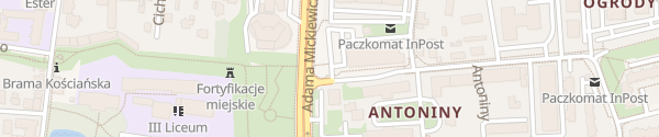 Karte Lidl Antoniny Leszno