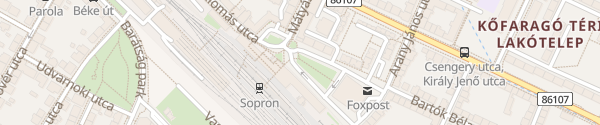 Karte Bahnhof Sopron
