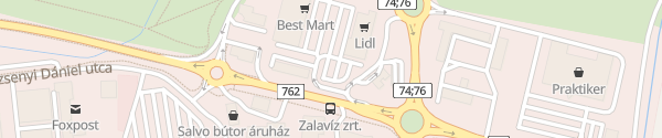 Karte Lidl Átkötő Zalaegerszeg