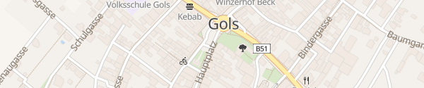 Karte Hauptplatz Gols