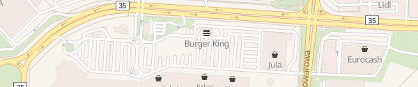 Karte Burger King Bielany Wrocławskie