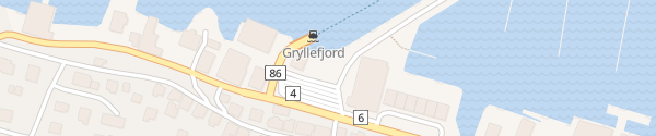Karte Gryllefjord ferjekai Gryllefjord