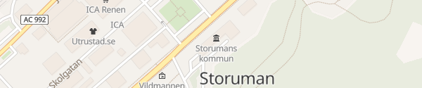 Karte Storuman Kommun Storuman