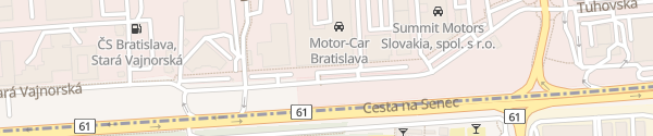 Karte Mercedes-Benz Bratislava