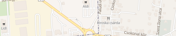 Karte ALDI Tündérlak út Keszthely