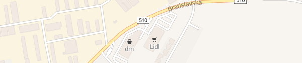 Karte Lidl Bratislavská Most pri Bratislave