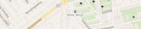Karte Billa Senec