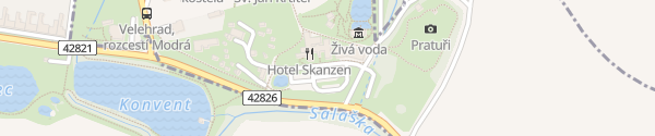 Karte Centrum slováckých tradic skanzen Modrá