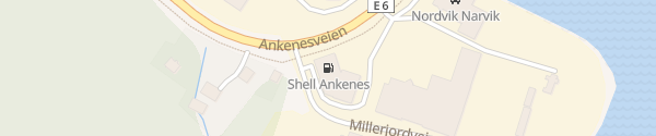 Karte Shell Ankenes Ankenesstrand