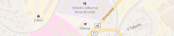 Karte Střední odborná škola Bruntál