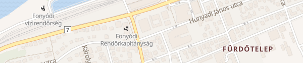 Karte Hunyadi János utca Fonyód