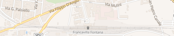 Karte Stazione Ferrovia Francavilla Fontana