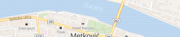 Karte Ulica Hrvatskih iseljenika Metković