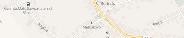 Karte Kultúrny dom Matúškovo