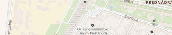Karte Železničná stanica Piešťany
