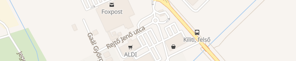 Karte ALDI Attila utca Siófok