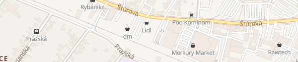 Karte Lidl Štúrova Nitra
