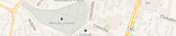 Karte Mestský úrad Nitra