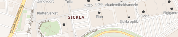 Karte Sickla Köpcentrum Nacka