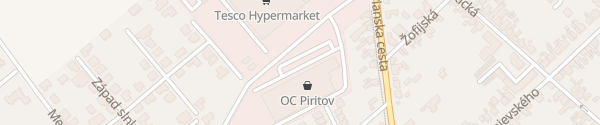 Karte OC Piritov Nové Zámky