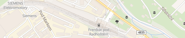 Karte Železniční stanice Frenštát pod Radhoštěm