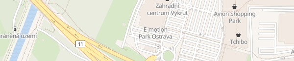 Karte Supercharger Avion Shopping Park Ostrava