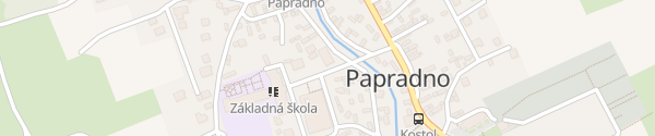 Karte Obecný úrad Papradno