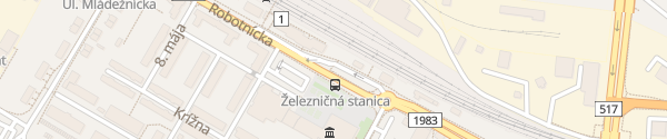 Karte Železničná Stanica Považská Bystrica