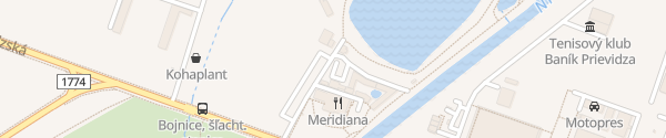 Karte Hotel Meridiana Bojnice