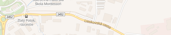 Karte SPP Lieskovská cesta Zvolen