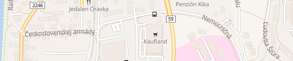 Karte Kaufland Dolný Kubín