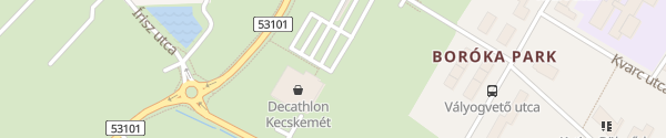 Karte Decathlon Kecskemét