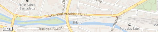Karte Parkplatz Aristide Briand Beauvais
