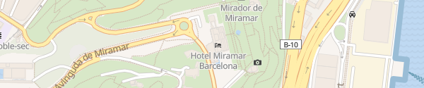 Karte Hotel Miramar Barcelona