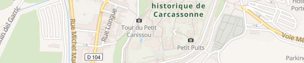 Karte Hôtel de la Cité Carcassonne