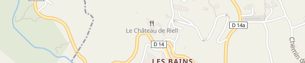 Karte Château de Riell - Relais & Châteaux Molitg-les-Bains Languedoc-Roussillon