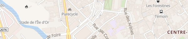 Karte Place de la Nation Bourges