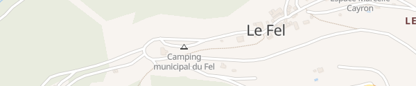Karte Camping municipal du Fel Le Fel