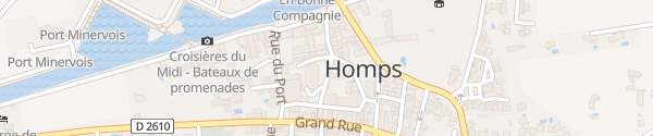 Karte Rue de l'Église Homps