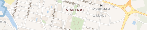 Karte Plaça Major El Arenal