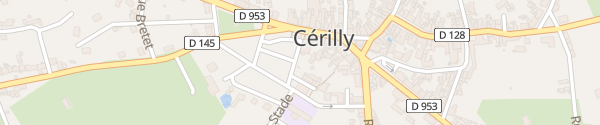 Karte Place du Champ de Foire Cérilly